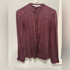 DVF silk long blouse